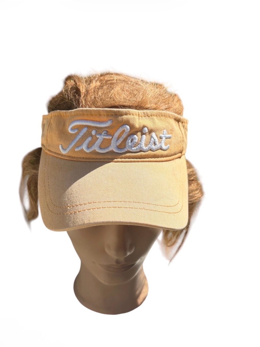 #1 fitleist golf unisex bleached orange Visor cap embroidered